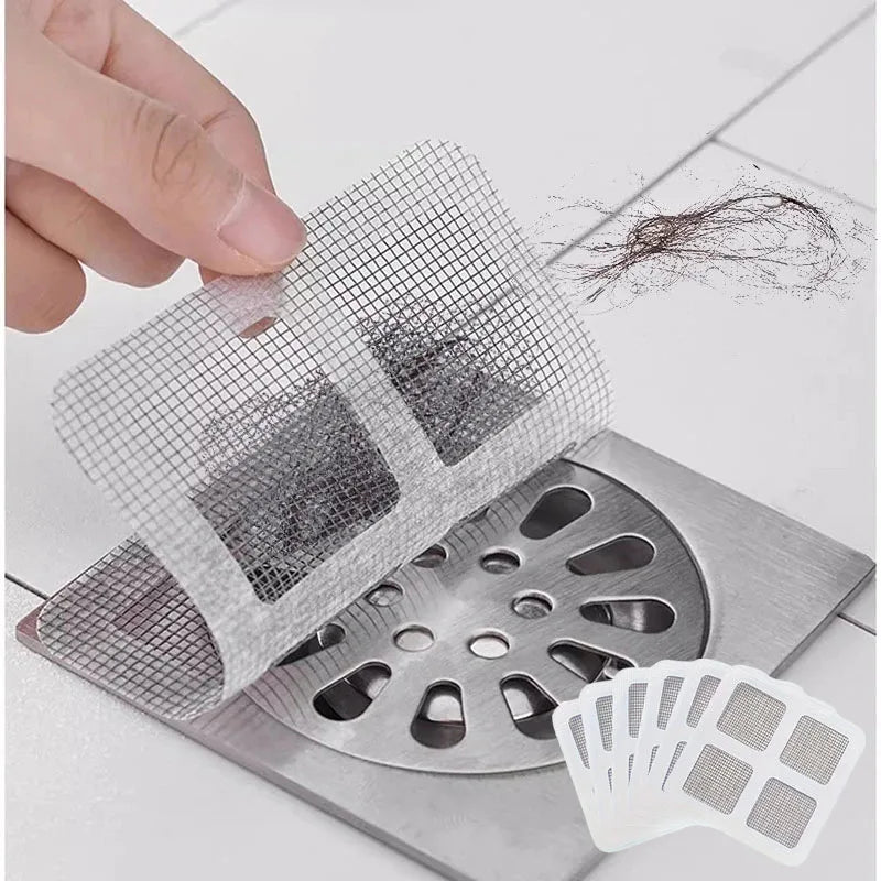 6-18pcs Toilet bathroom  kitchen floor drain filter screen anti clogging sewer grid sewer insect proof hair filter screen