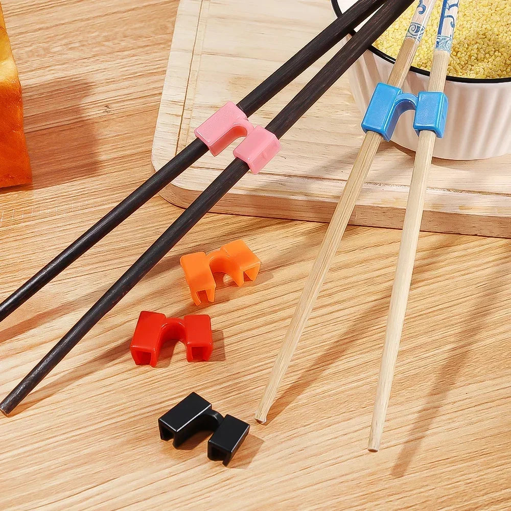 5/6/8PCS Reusable Chopstick Helpers Training Chinese Chopstick Holder For Children Beginner Trainers Learner Kitchen Tableware