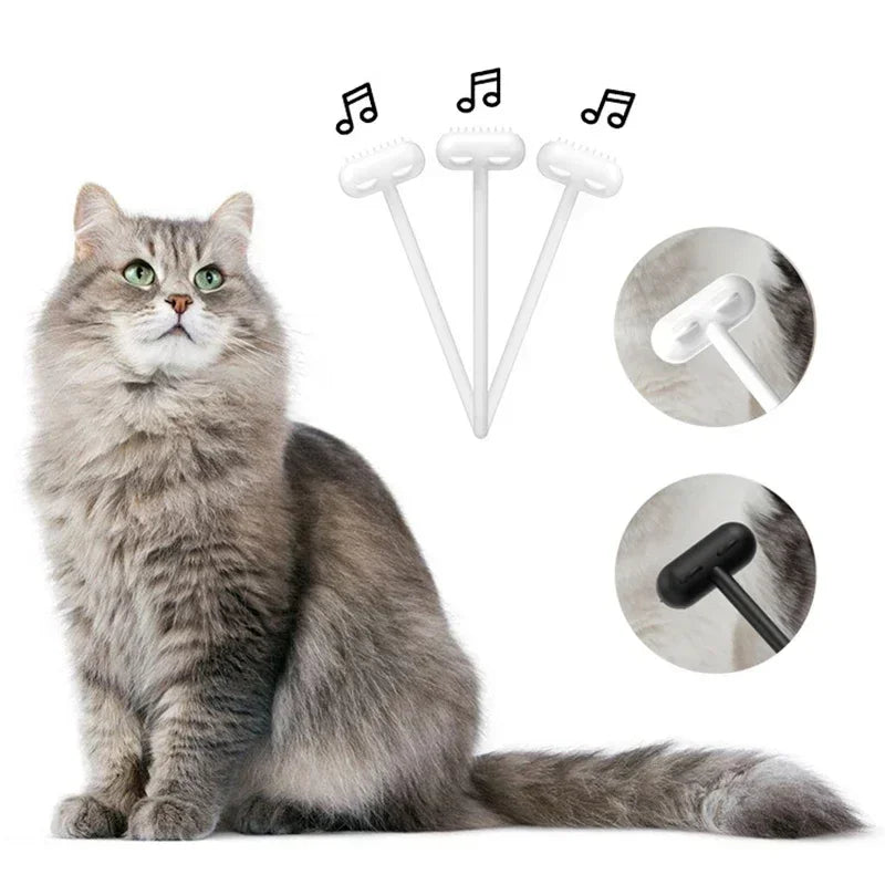 6 Colors Interactive Cat Massager Brush Toys Washable Puppy Cat Comb Remover Floating Hair Grooming Tool Cat Accessories Pet