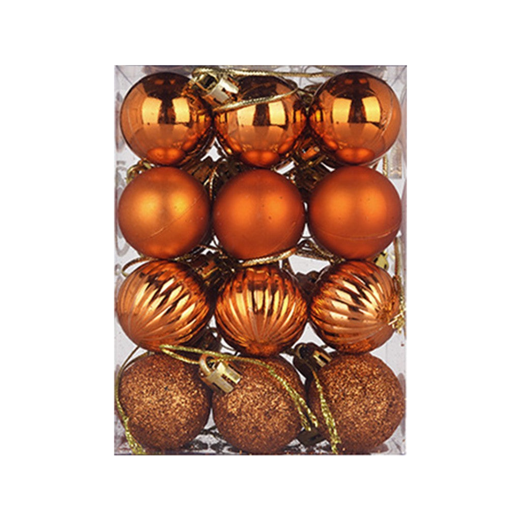 24PCS Christmas Balls 30mm Christmas Xmas Tree Ball Bauble Hanging Home Party Ornament Decor 24PCS Christmas Decoration 2024