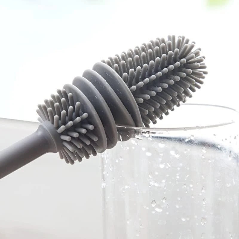 Silicone Cup Brush Cup Cleaning Brush No Dead Corners Or Gaps Plastic Brush Milk Bottle Cleaning Brush Household