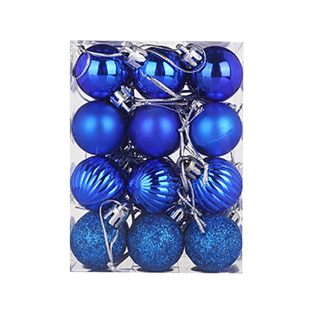 24PCS Christmas Balls 30mm Christmas Xmas Tree Ball Bauble Hanging Home Party Ornament Decor 24PCS Christmas Decoration 2024