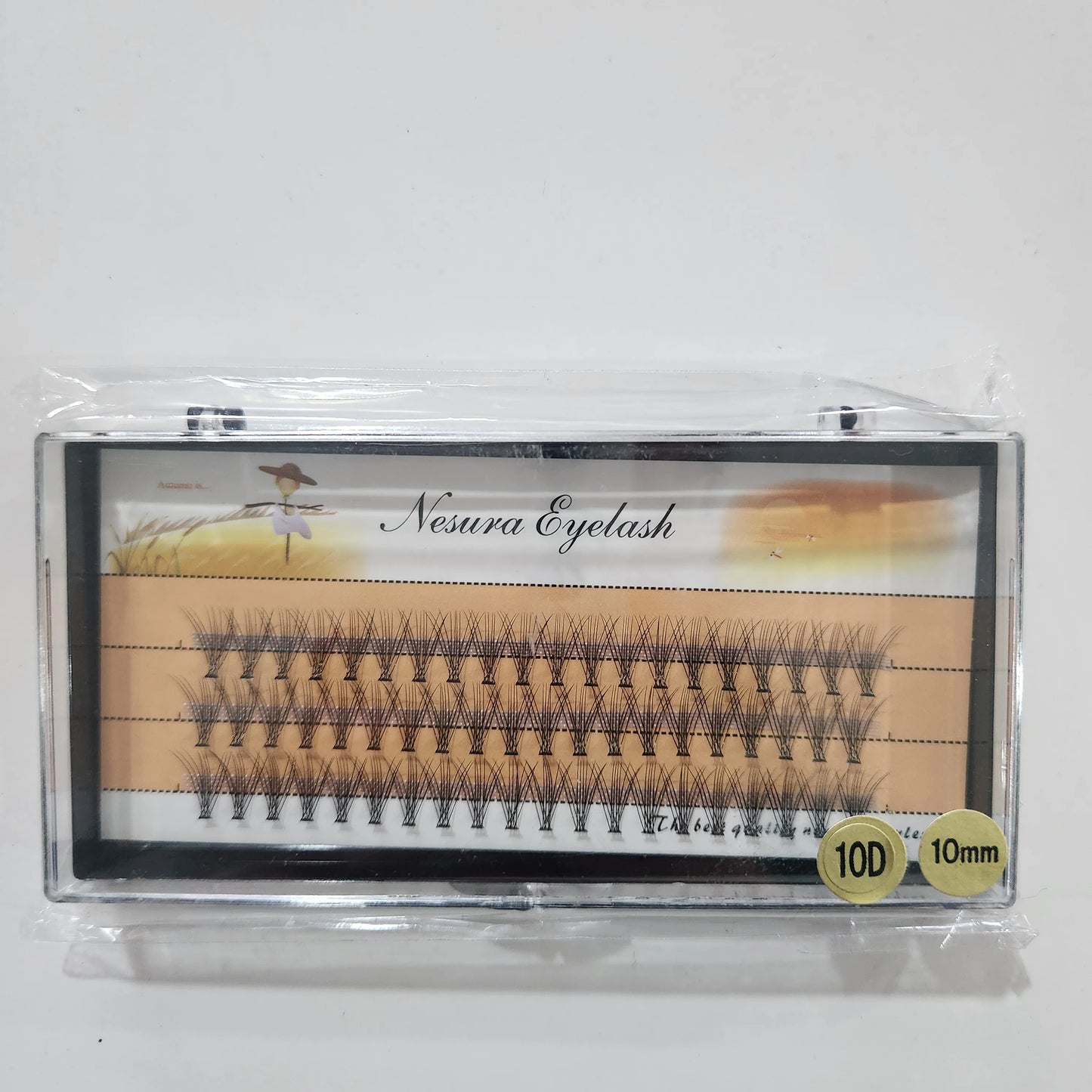 1box/60 10D 20D 0.07mm Thickness Individual Eyelash Extensions Eyelashes Cluster Lashes Natural False NESURA Bundles Naga