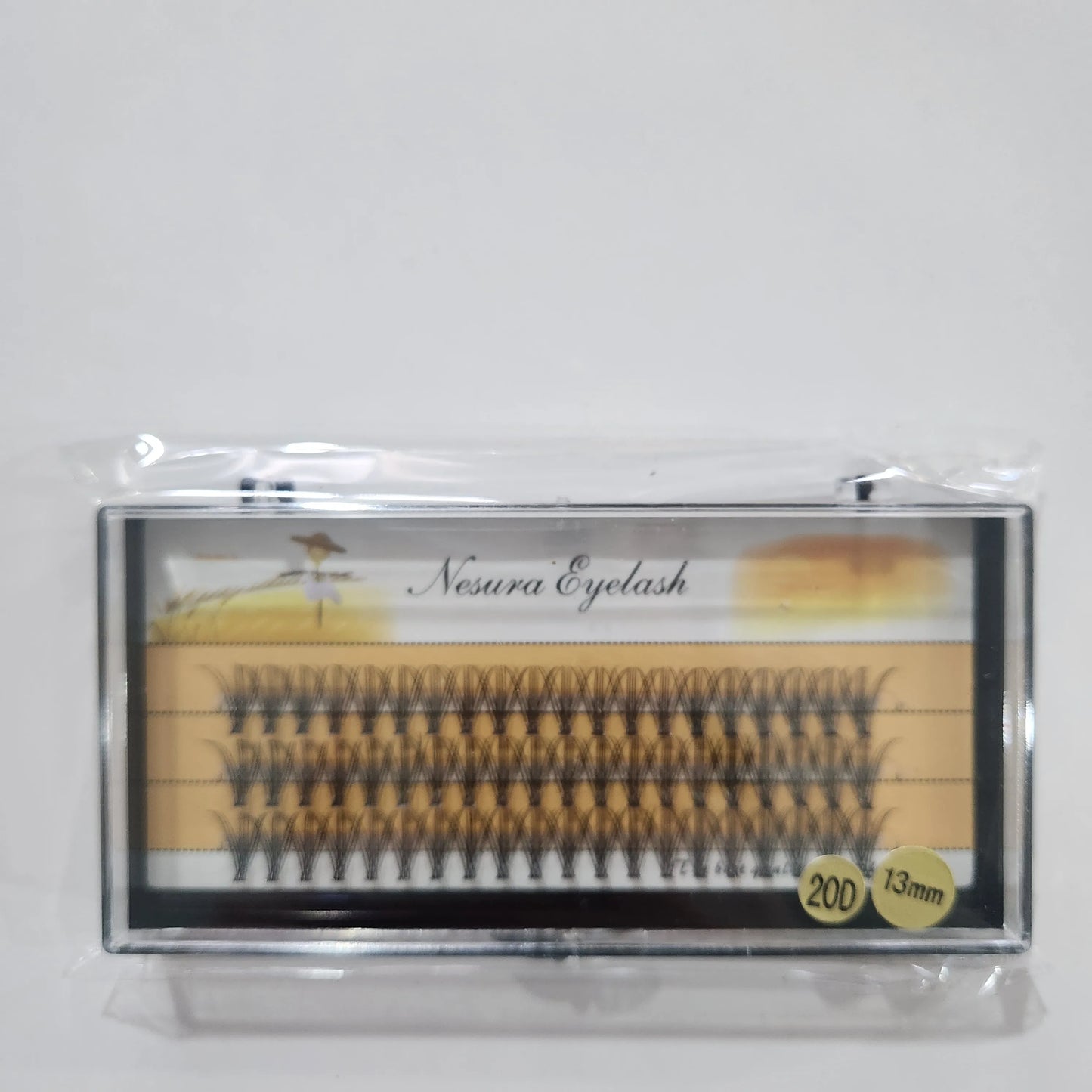 1box/60 10D 20D 0.07mm Thickness Individual Eyelash Extensions Eyelashes Cluster Lashes Natural False NESURA Bundles Naga