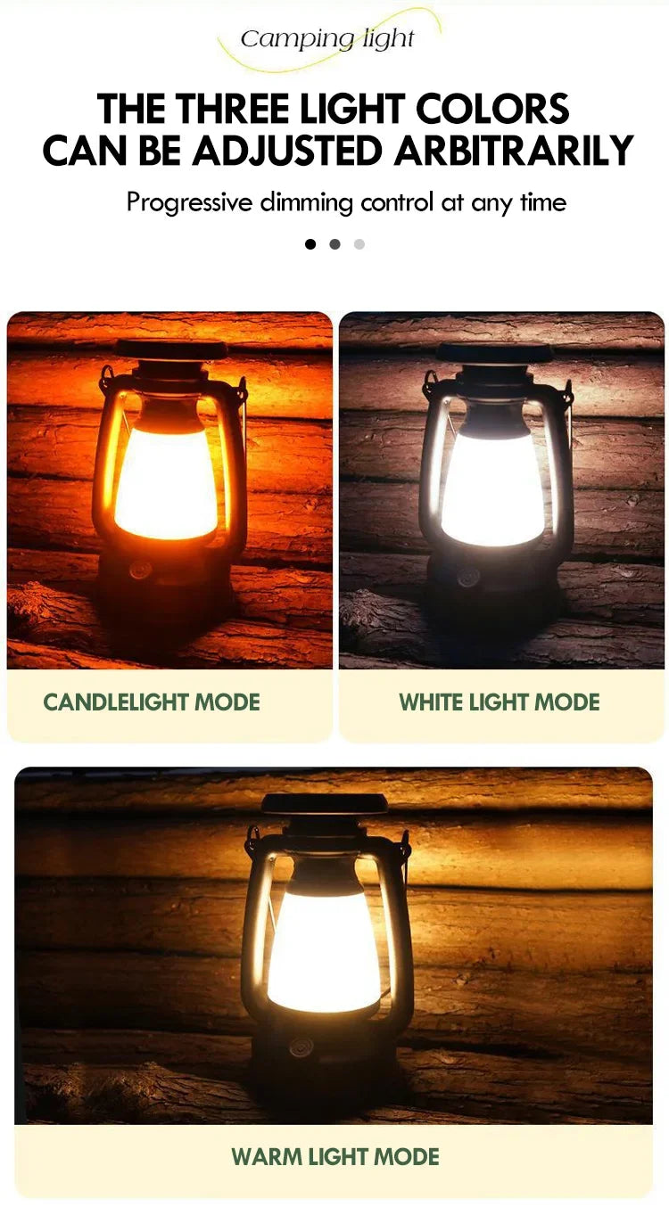 Charging Decoration Atmosphere Light Retro Horse Light Led Desk Lamp Outdoor Camping Bar Light Table Light Lantern Home Decor