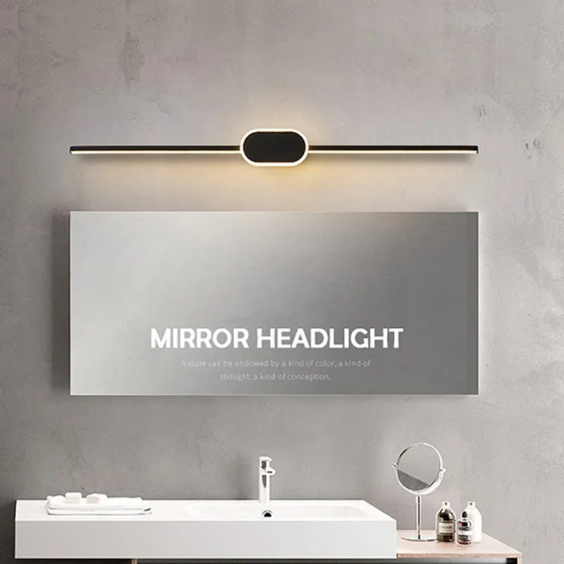 Modern LED Wall Light Bathroom Hardwares LED Wall Lamp Three Colors Lights Aluminum Led Bathroom Bath Mirror Line Lamp