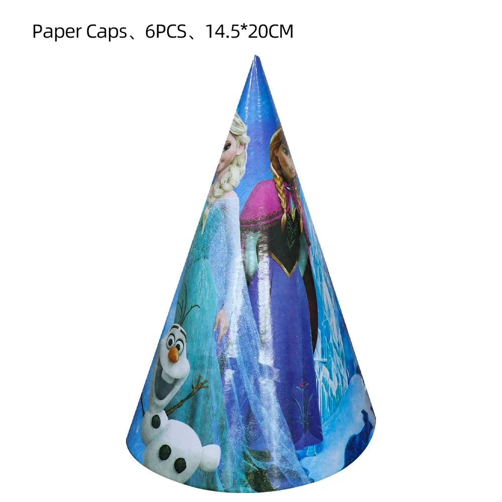 Disney Frozen Elsa Anna disposable tableware paper cup napkin birthday party decoration