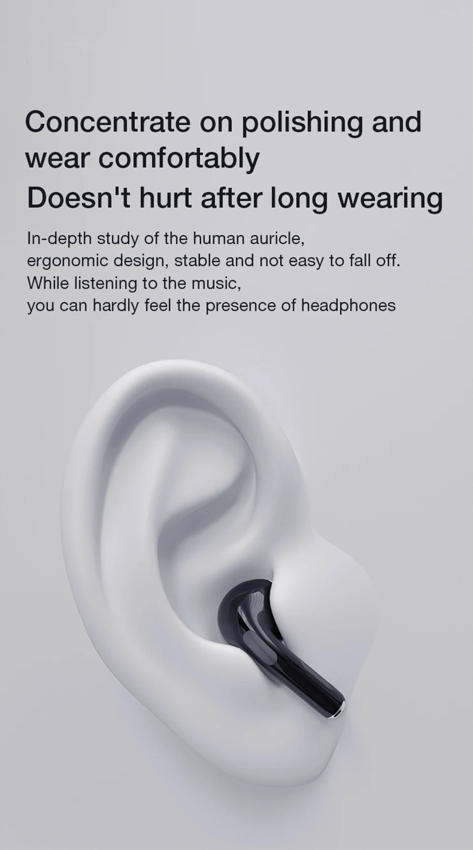 Bluetooth 5.0 Wireless Earphones HIFI Stereo TWS In-ear Noise Cancelling Earbuds Sports Waterproof Headphones for Smartphones PC