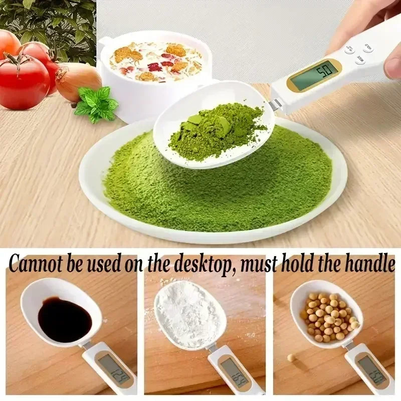 Electronic Kitchen Scale Spoon Scale Electronic LCD Food Scale 0.1-500g Cooking Flour Milk Coffee Powder Weight Measure Spoon