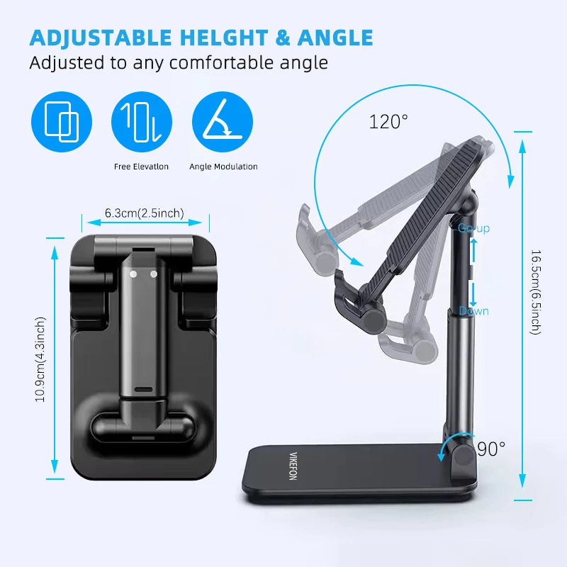 Foldable Mobile Phone Holder Stand Tablet Desk Mount Table Flexible Adjustable Desktop Live Lazy Bracket Support For All Phones