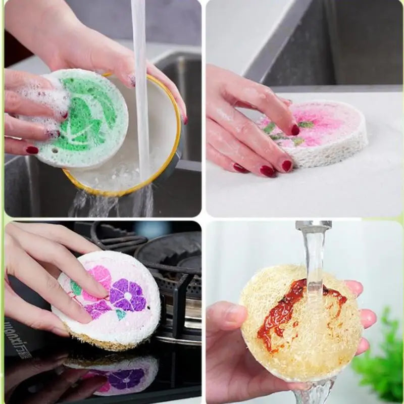 New Cleaning Cloth Sponge for Kitchen Melamine Dishwashing Sponge Wood Pulp Cotton Washing Tool Wipe Cloth Scouring Pad