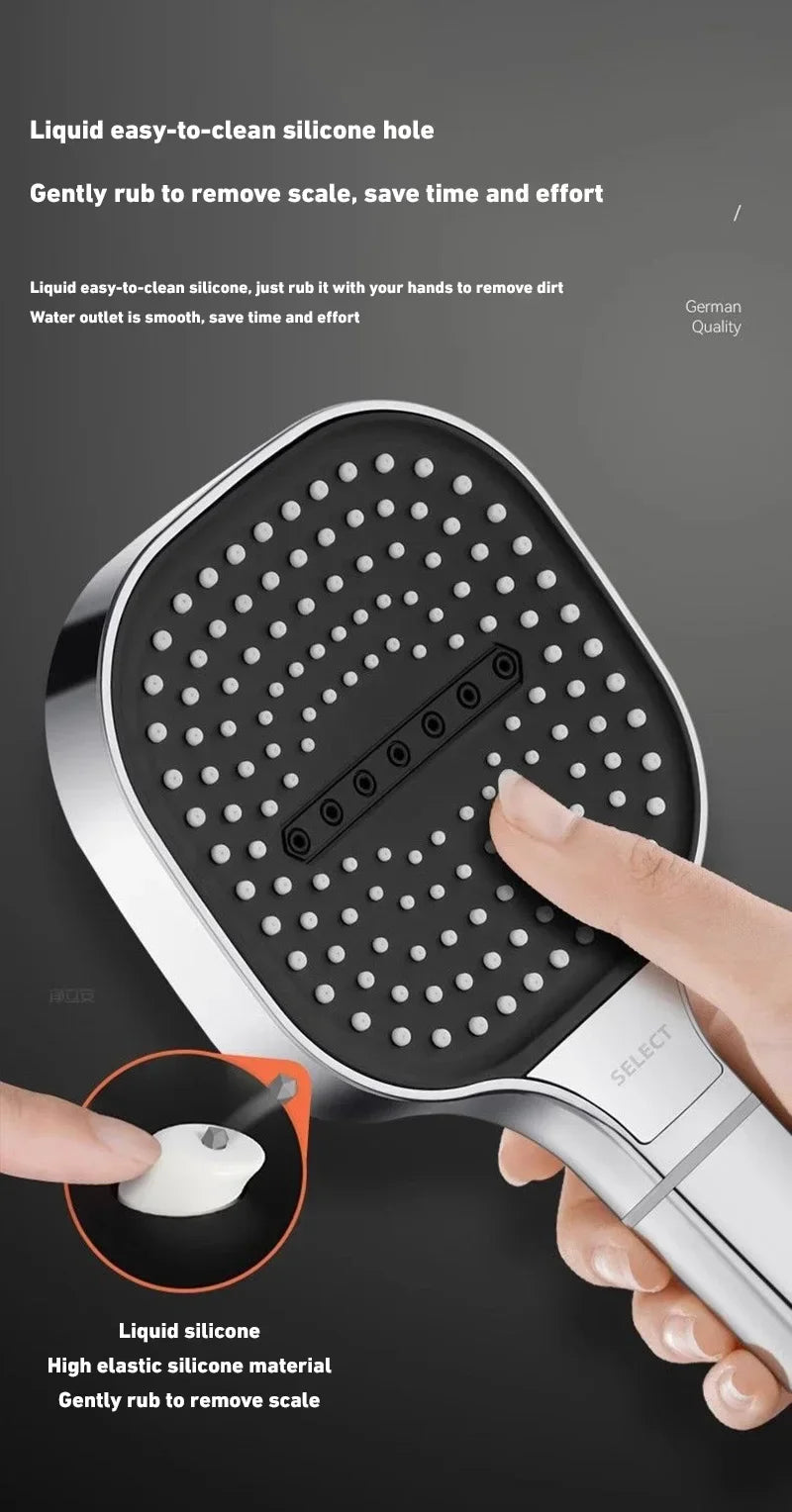 Xiaomi 3 Modes Shower Head 13cm Large Panel Adjustable High Pressure Massage Shower Head Filter Element Bathroom Accessories New