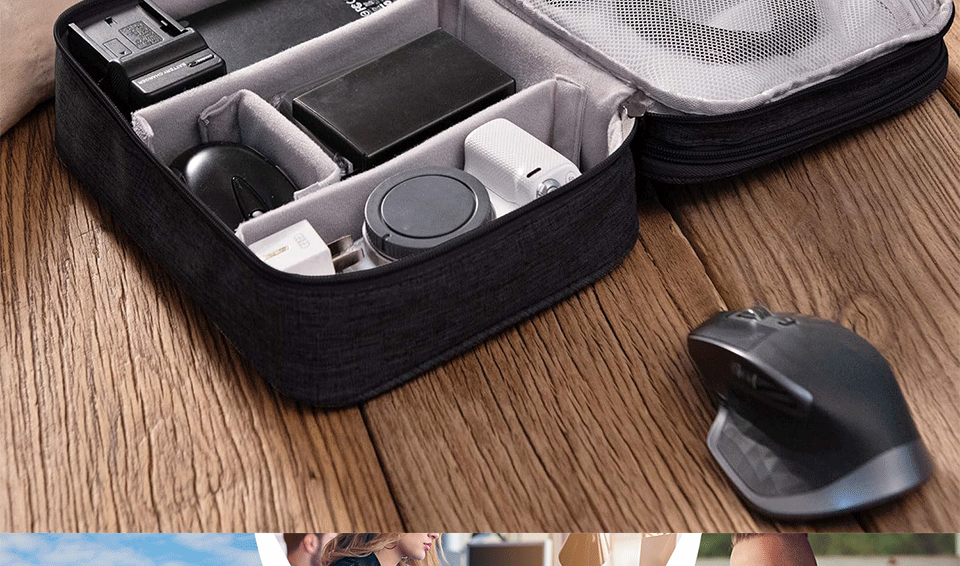 Cable Storage Bag Waterproof Digital Electronic Accessories Organizer Portable Travel Cable Organizer Case for cable Charger