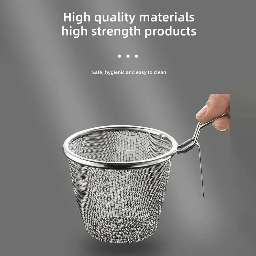 Mesh Net Strainer Basket Colander Net French Fries Hot Pot Skimmer Food Sieve Slotted Spoon Colander Kitchenware Tools