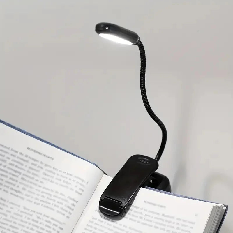 Mini Portable LED Book Light Eye Protection Reading Lamp Flexible Adjustable Direction Battery Learning Desk Lamp Bedroom Light