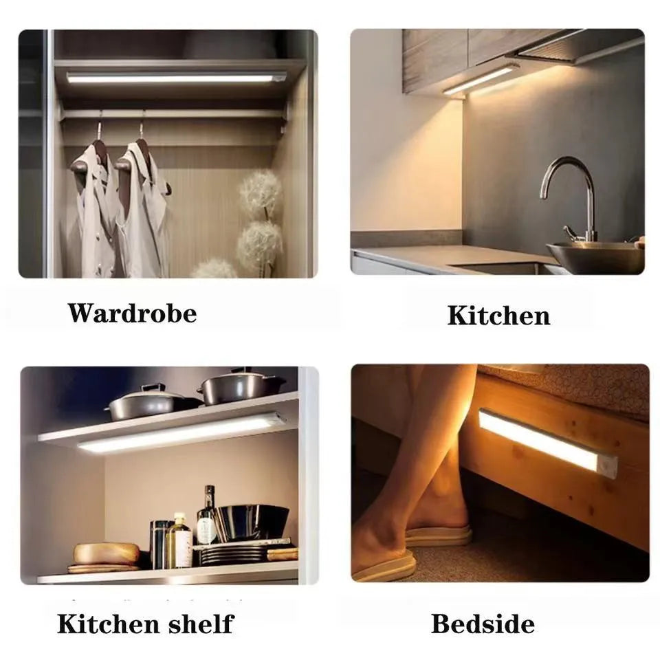 LED Ultra Thin Lights Motion Sensor Night light Wireless Under Cabinet Lights For Kitchen Closet Cabinet Lighting