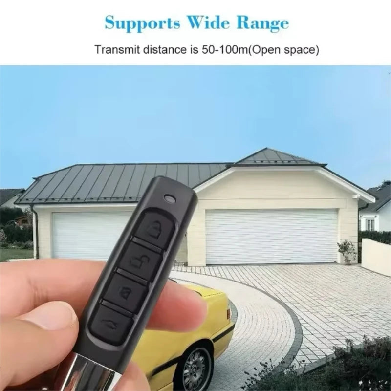 433MHz Auto Copy Remote Control Electric Garage Door Opener Remote Controller Duplicator Clone Cloning Code 4 Keys Transmitter