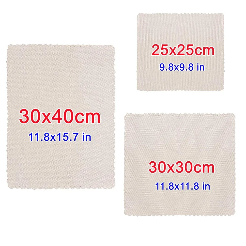 10pcs Kitchen Cleaning Microfiber Fish Scale Cloth Dishwashing Cloth Lint-free Dining Table Glass Wipe Polishing Reusable