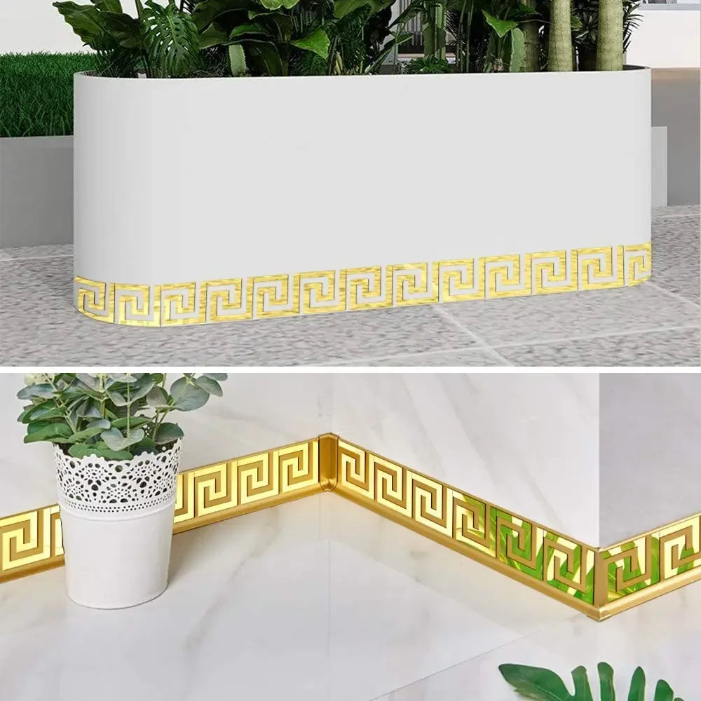 3D Waist Line Mirror Sticker Self Adhesive DIY Wall Stickers for Living Room Ceiling Edge Strip Corner Line Wall Decor 10pcs