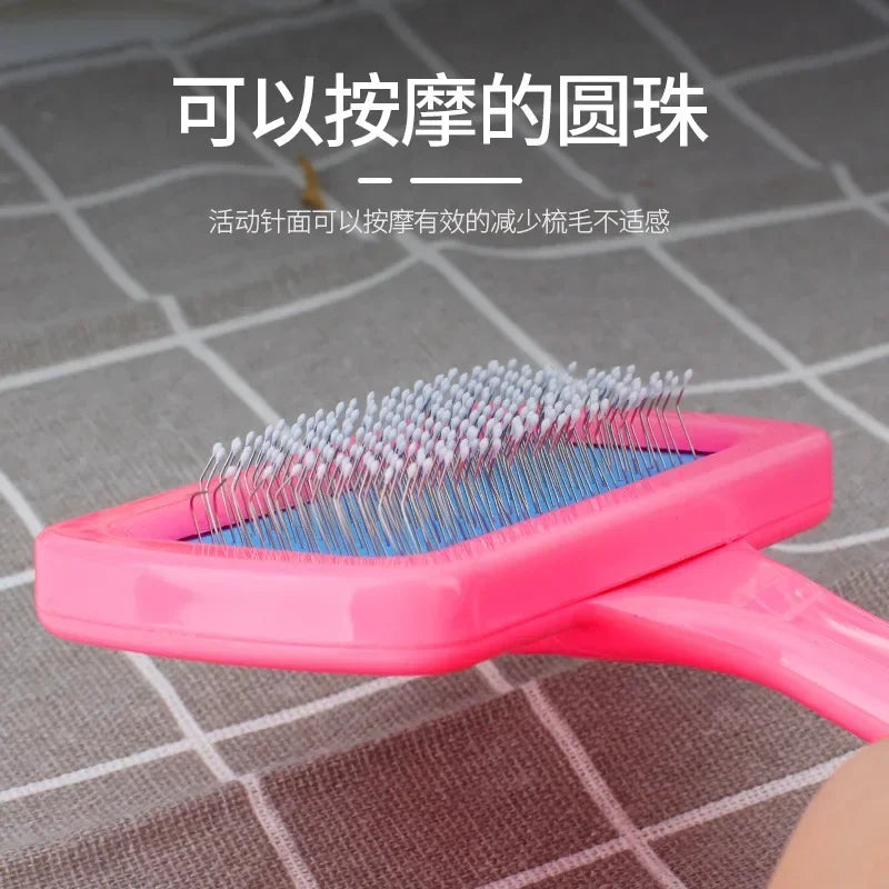 Pet Needle Comb Portable Hairs Grooming And Care Cat Brushes Guinea Pig Rabbit Supplies Dog Hair Cleaning Accessories