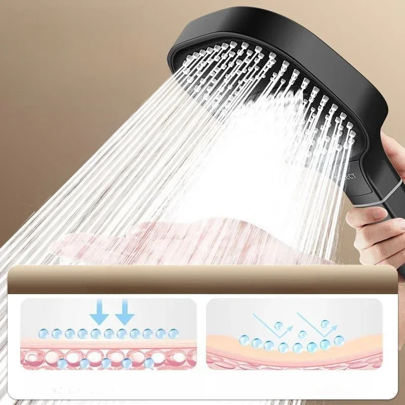 Xiaomi 3 Modes Shower Head 13cm Large Panel Adjustable High Pressure Massage Shower Head Filter Element Bathroom Accessories New