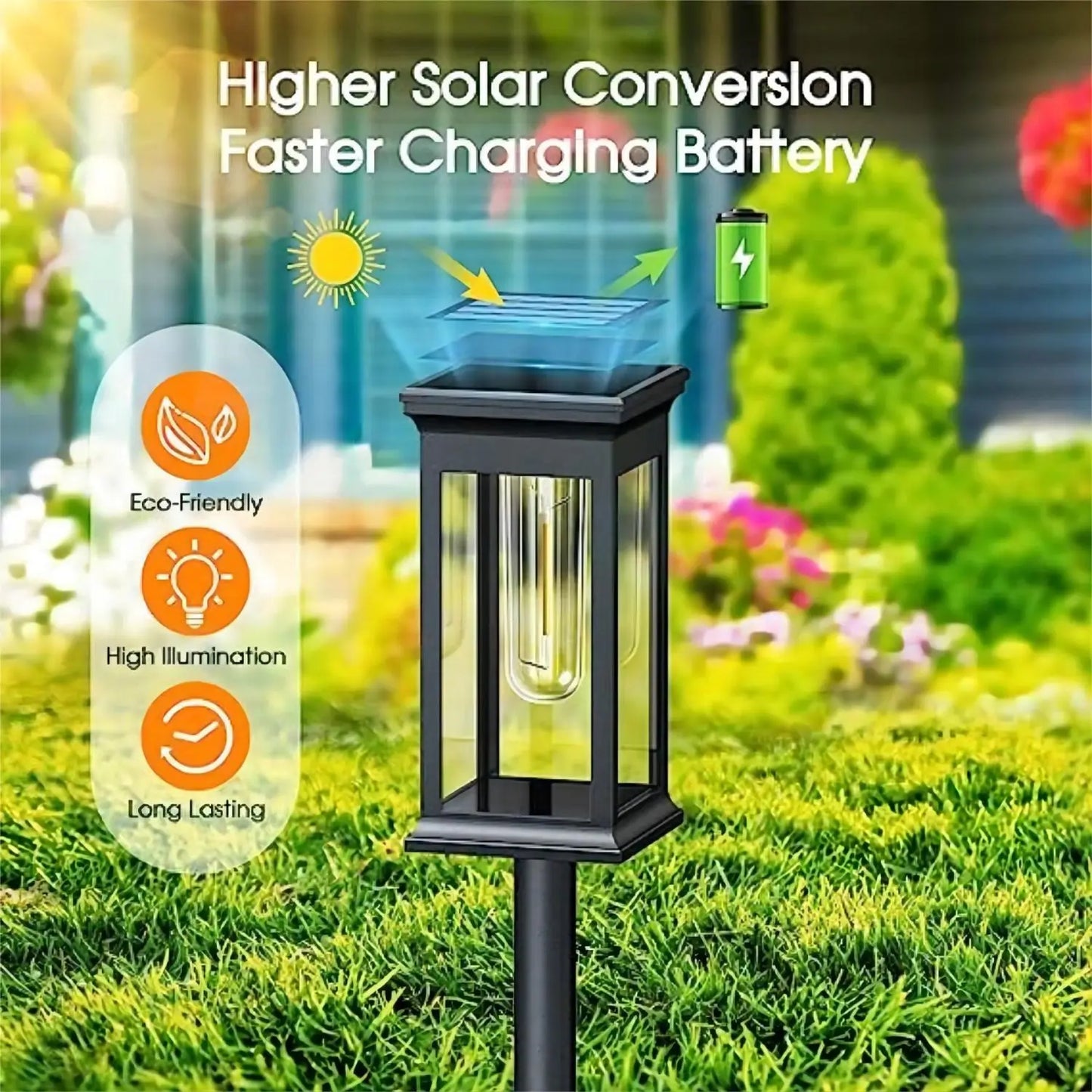 Solar Pathway Lights Outdoor Solar Pathway Garden Lamp Waterproof Landscape Lights Walkway Driveway Lawn Patio Garden Decor