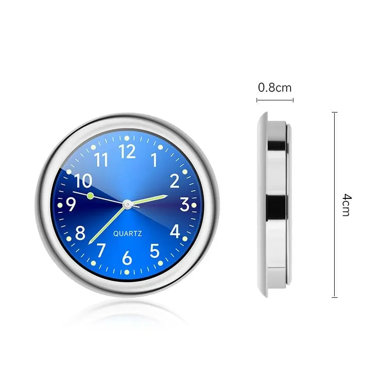 Mini Luminous Car Clock Waterproof Electronic Clock Quartz Watch Bicycle Motorcycle Watch Auto Dashboard Clock In Car 40MM