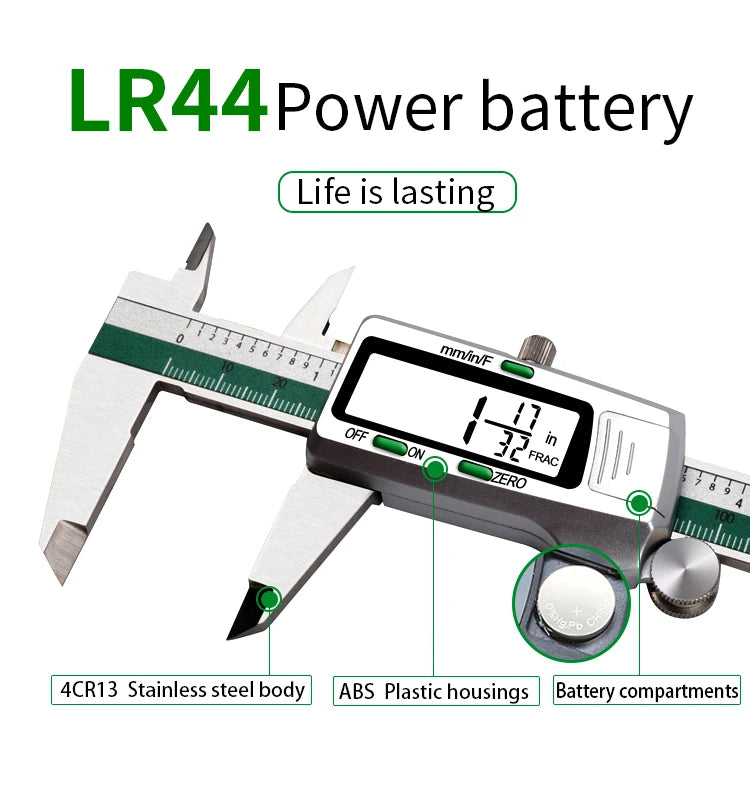 YIYOUBAO ET50 150mm Digital Caliper Stainless Steel Fraction / MM / Inch 0.01mm High Precision for Mechanical Components Measure