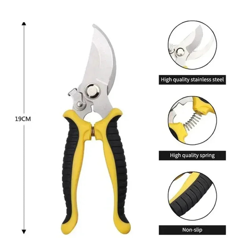 Horticultural Scissors Bird Beak Shape Branch Pruning Labor Saving Pruning Stainless Steel Picking Multifunctional Fruit Scissor