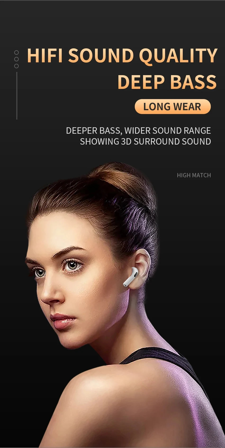 NEW Original Air Pro 6 TWS Wireless Headphones Fone Bluetooth Earphones Mic Pods In Ear Earbuds Earbuds Sport Headset For Xiaomi