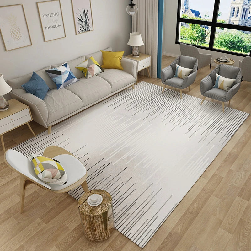 Modern Minimalist Gray Living Room Large Area Carpet Lounge Rug Home Decor Mat  Non-slip Carpets High Quality Rugs for Bedroom