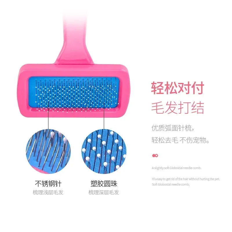 Pet Needle Comb Portable Hairs Grooming And Care Cat Brushes Guinea Pig Rabbit Supplies Dog Hair Cleaning Accessories