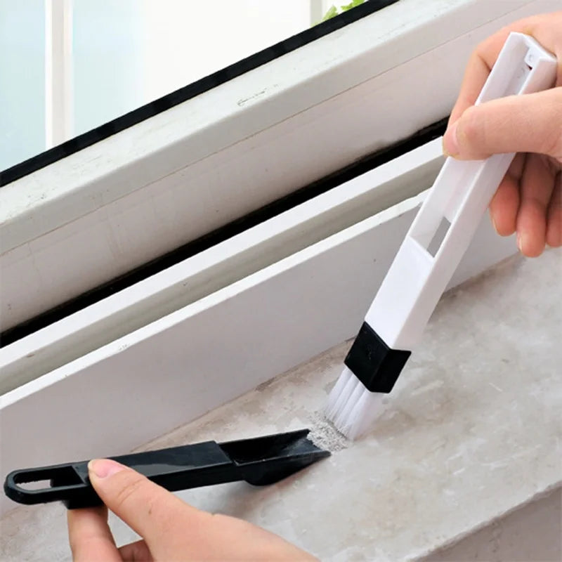 Multipurpose Bathroom Tile Floor Gap Cleaning Brush Window Groove Cleaning Brush Convenient Household Corner Tools