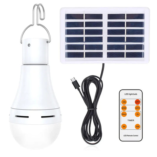 Solar Light Waterproof USB Charged Hanging Emergency Sunlight Powered Lamp Outdoor Camping Tent Lights Emergency Light