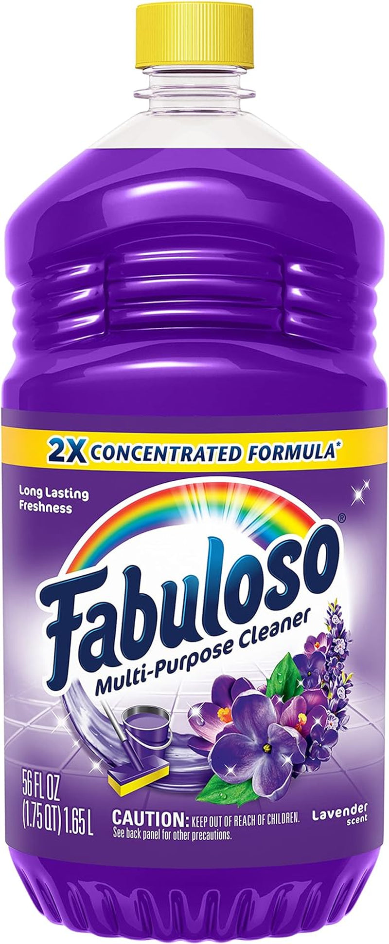 Multi-Purpose Cleaner & Floor Cleaner, 2X Concentrated, Lavender Scent, 56 Fluid Ounces