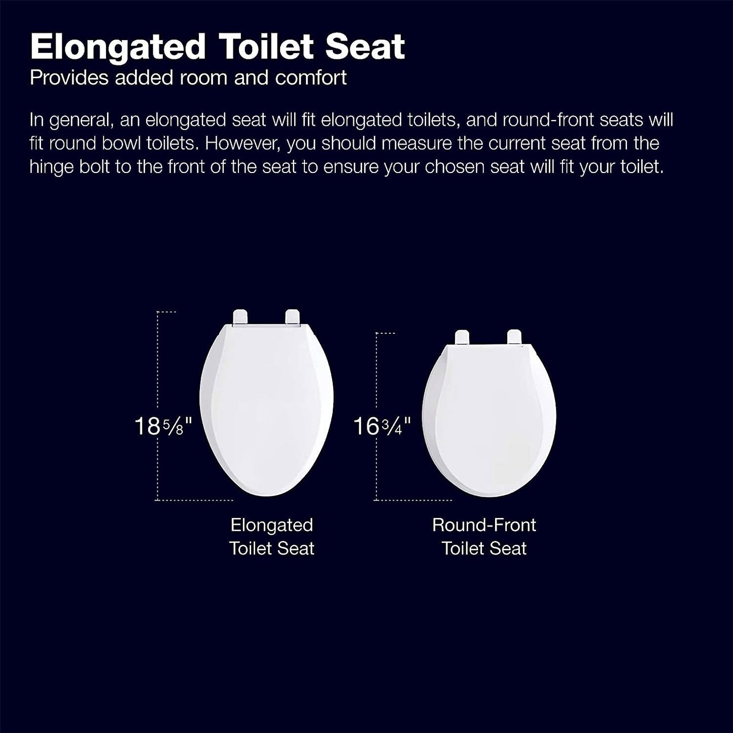 4636-RL-0 Cachet Readylatch Elongated Toilet Seat, Quiet-Close Lid and Seat, Countoured Seat, Grip-Tight Bumpers and Installation Hardware, White, 18.04"L X 14.18"W