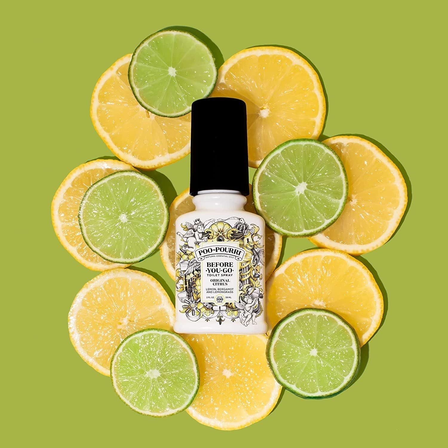 Before-You-Go Toilet Spray, Original Citrus, 2 Fl Oz - Lemon, Bergamot and Lemongrass