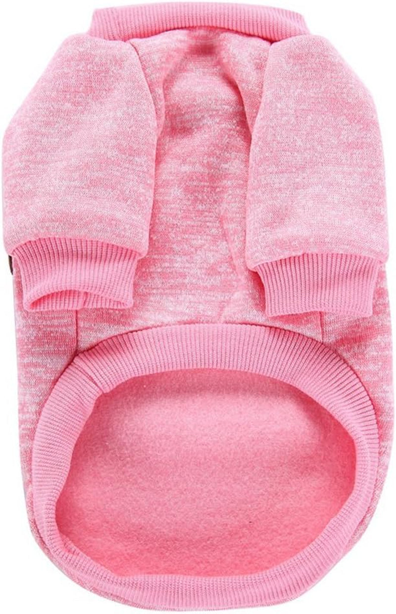 Dog Clothes Dogs Sweater Soft Puppies Clothing Winter Puppy Sweaters Warm Outfit for Dogs Small XXS XS Cat Apparel (Pink, S)