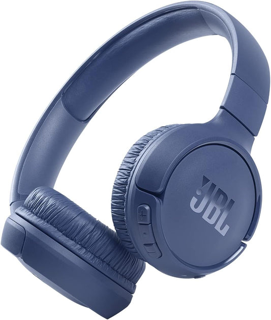 Tune 510BT - Bluetooth Headphones with up to 40 Hours Battery, Microphone for Call, Foldable and Comfortable, Android and Ios Compatible (Blue)