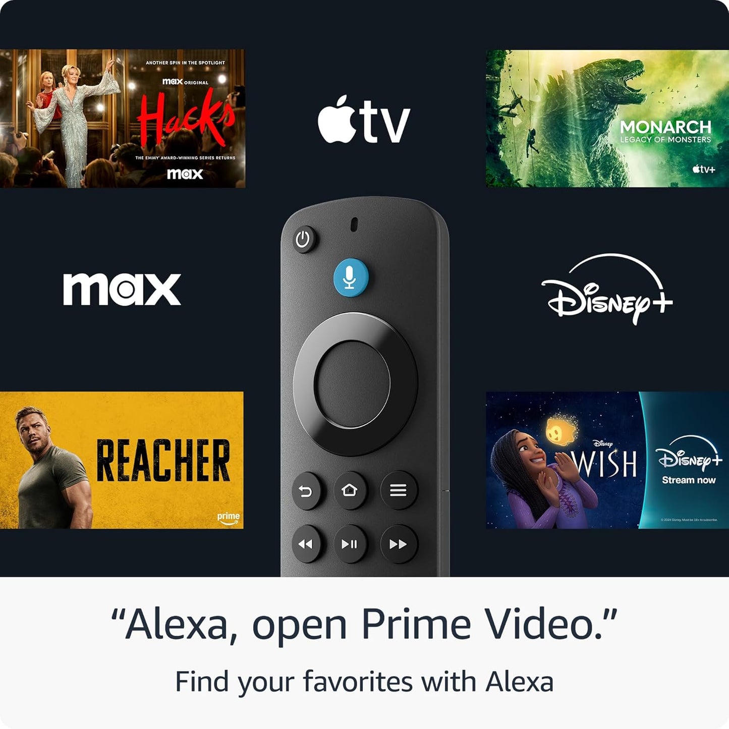 Fire TV Stick HD (Newest Model), Free and Live TV, Alexa Voice Remote, Smart Home Controls, HD Streaming