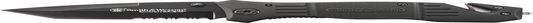 Smith & Wesson SWFR2S 8In High Carbon S.S. Folding Knife with 3.3In Tanto Point Serrated Blade and Aluminum Handle for Outdoor, Tactical, Survival and EDC