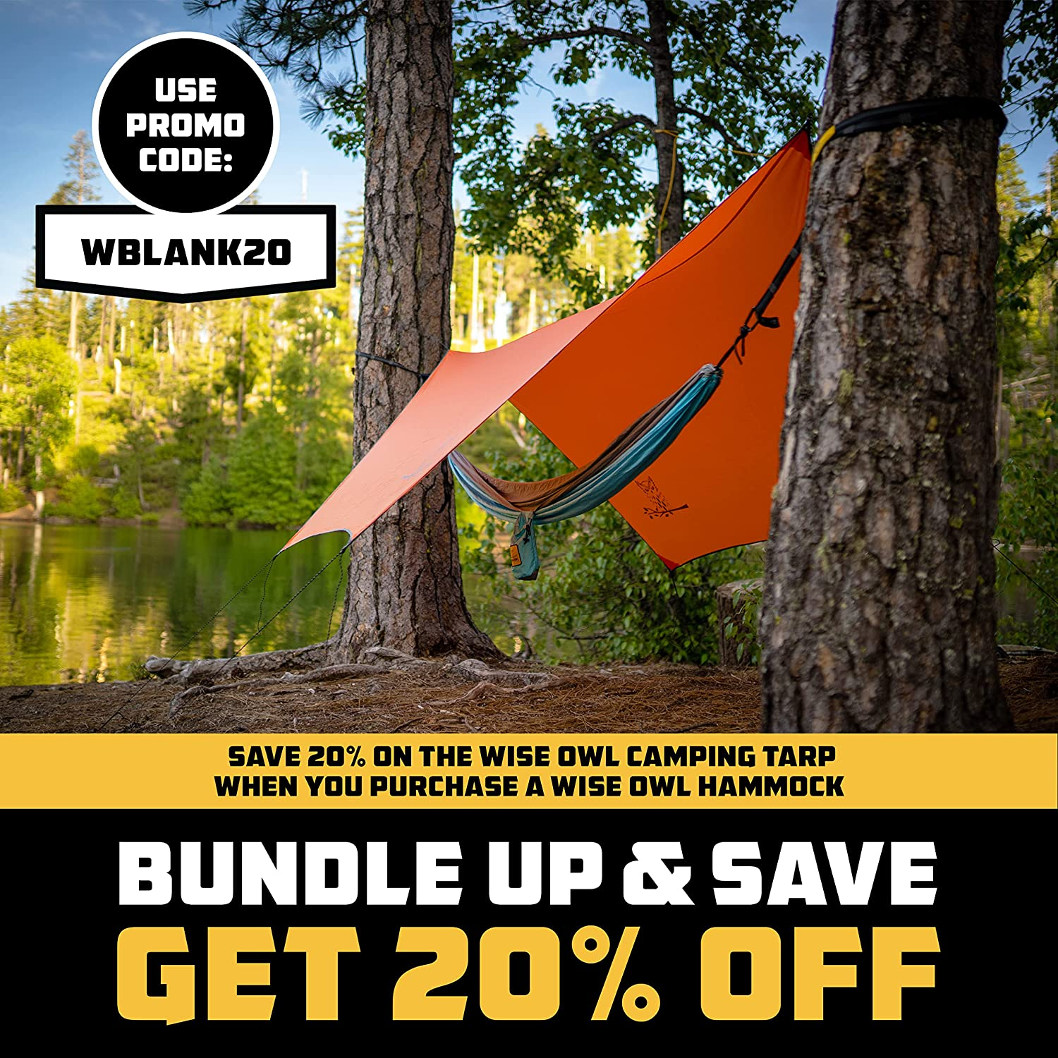 ﻿Wise Owl Outfitters Hammock for Camping Double Hammocks Gear for the Outdoors Backpacking Survival or Travel - Portable Lightweight Parachute Nylon DO