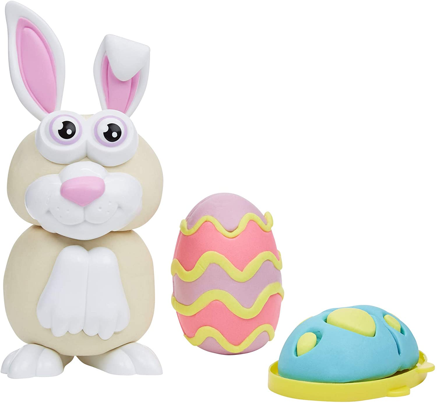 Play-Doh Easter Basket Toys 25-Piece Bundle, Make Your Own Easter Bunny Kit with Easter Eggs, Stampers, and 10 Cans of Play-Doh, Bunny Toys for Kids, 2-Ounce Cans (Amazon Exclusive)