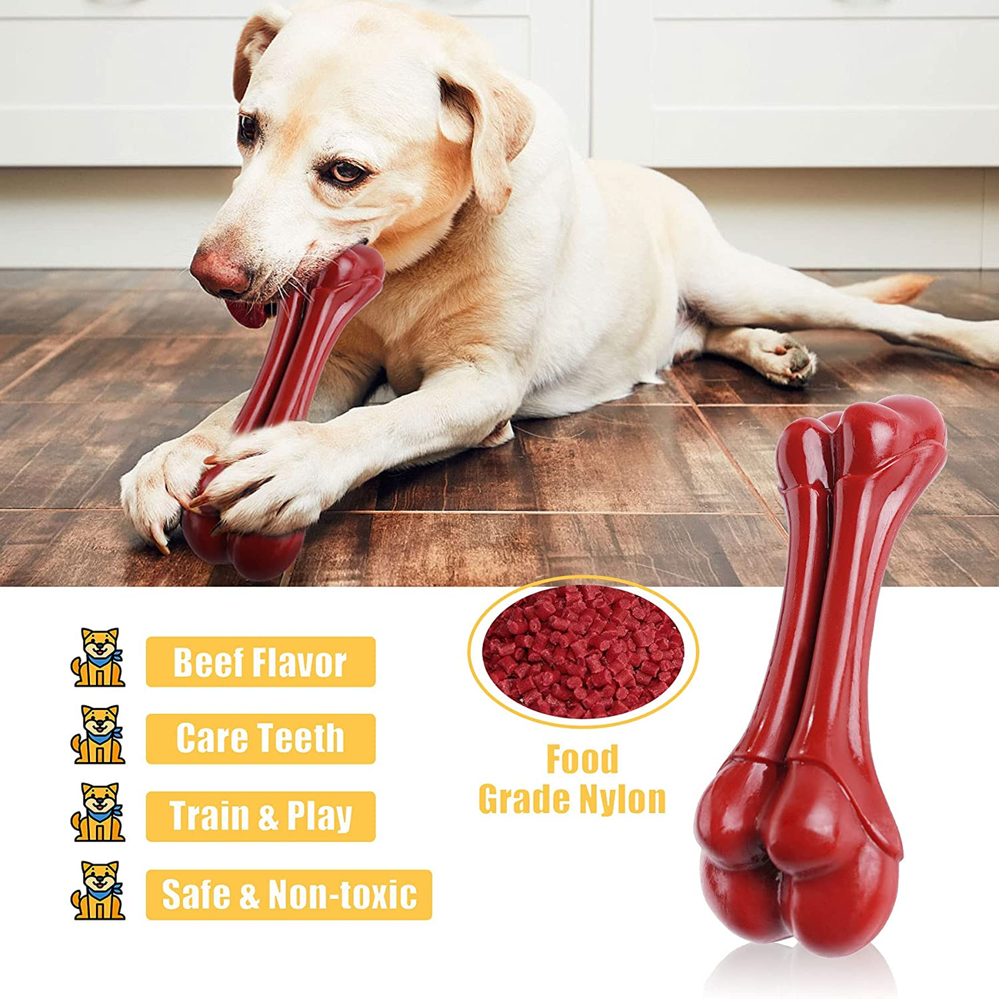 Zeaxuie Heavy Duty Dog Chew Toys for Aggressive Chewers