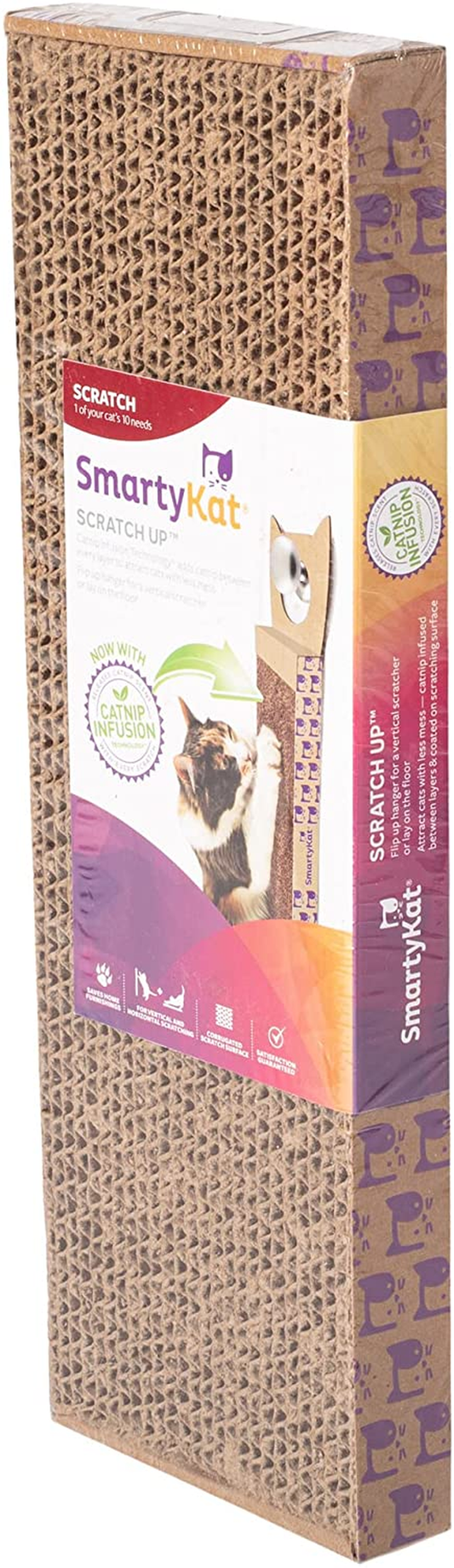 Smartykat Scratch up Hanging Corrugated Cat Scratchers for Cats & Kittens, Stimulating, Promotes Healthy Nail Growth