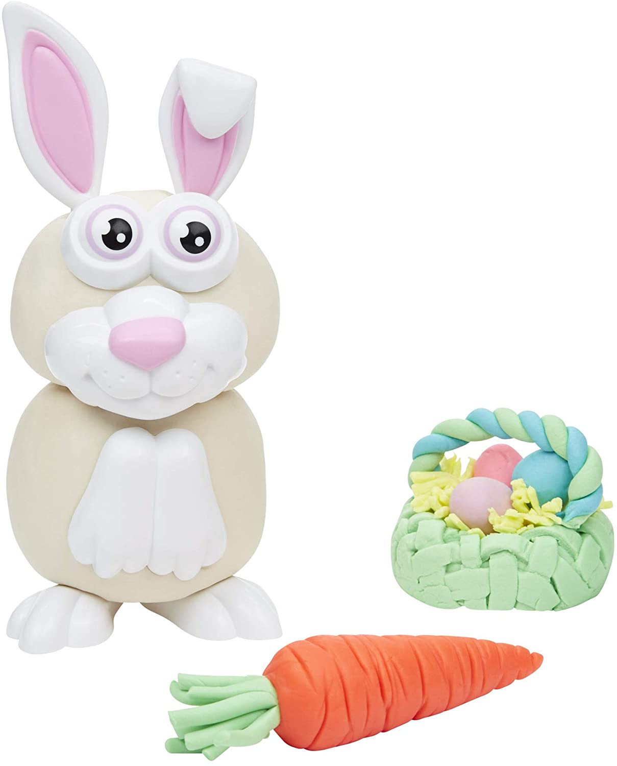 Play-Doh Easter Basket Toys 25-Piece Bundle, Make Your Own Easter Bunny Kit with Easter Eggs, Stampers, and 10 Cans of Play-Doh, Bunny Toys for Kids, 2-Ounce Cans (Amazon Exclusive)