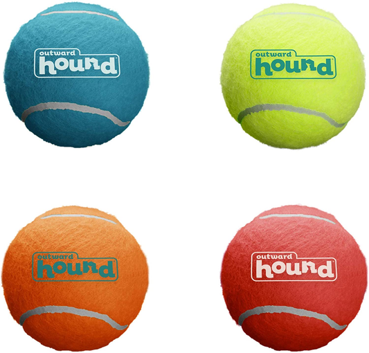 Squeaker Ballz, Tennis Ballz, and Launchers - Squeaking and Fetching Tennis Ball Dog Toys