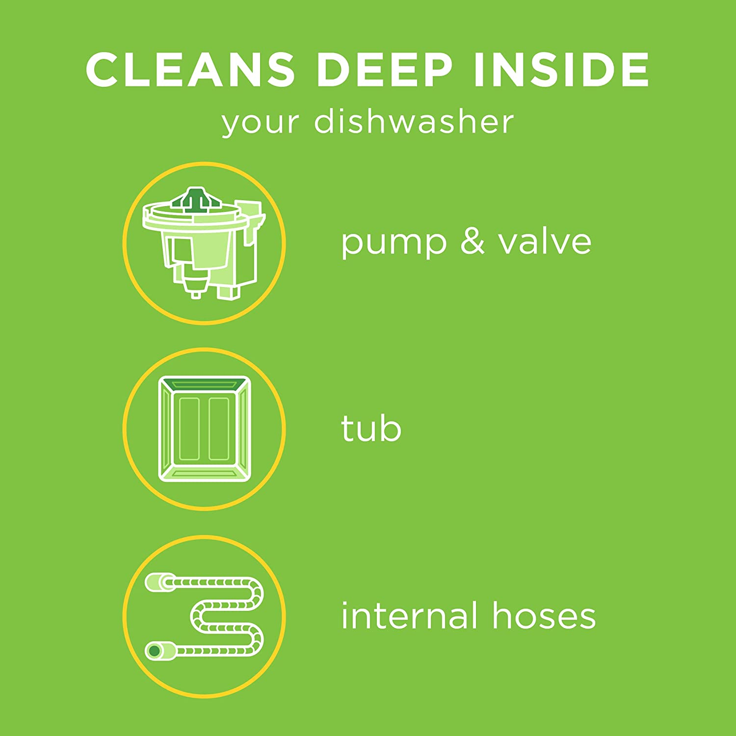 Dishwasher Cleaner, Helps Remove Limescale and Odor-Causing Residue, 6 Tablets