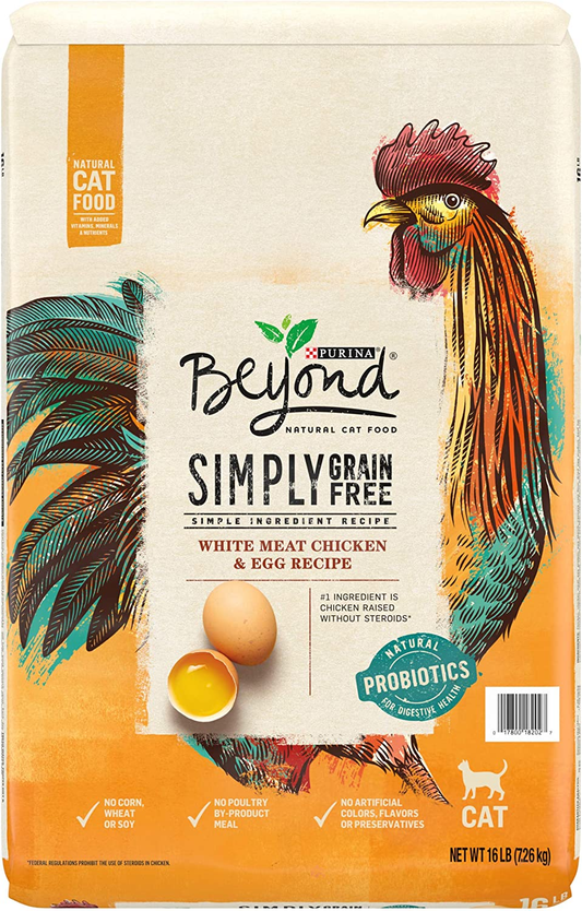 Purina beyond Grain Free, Natural, Chicken Adult Dry Cat Food & Toppers