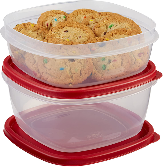 Easy Find Lids Food Storage Container, 4-Piece Set, Red (1787251)